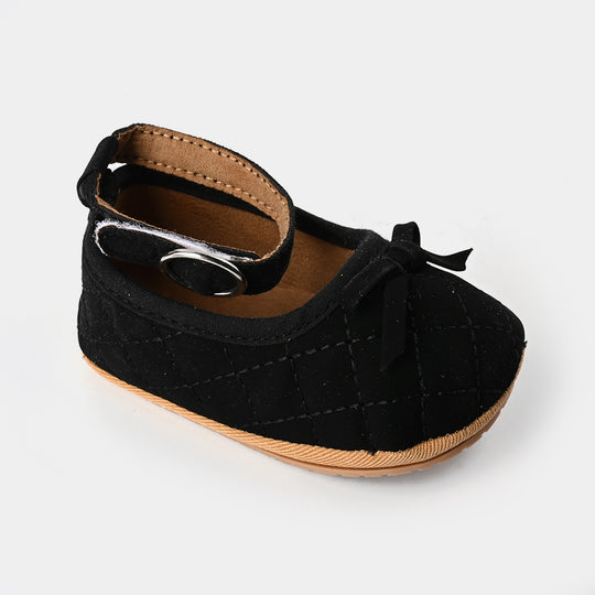 Baby Girl Shoes E148-BLACK