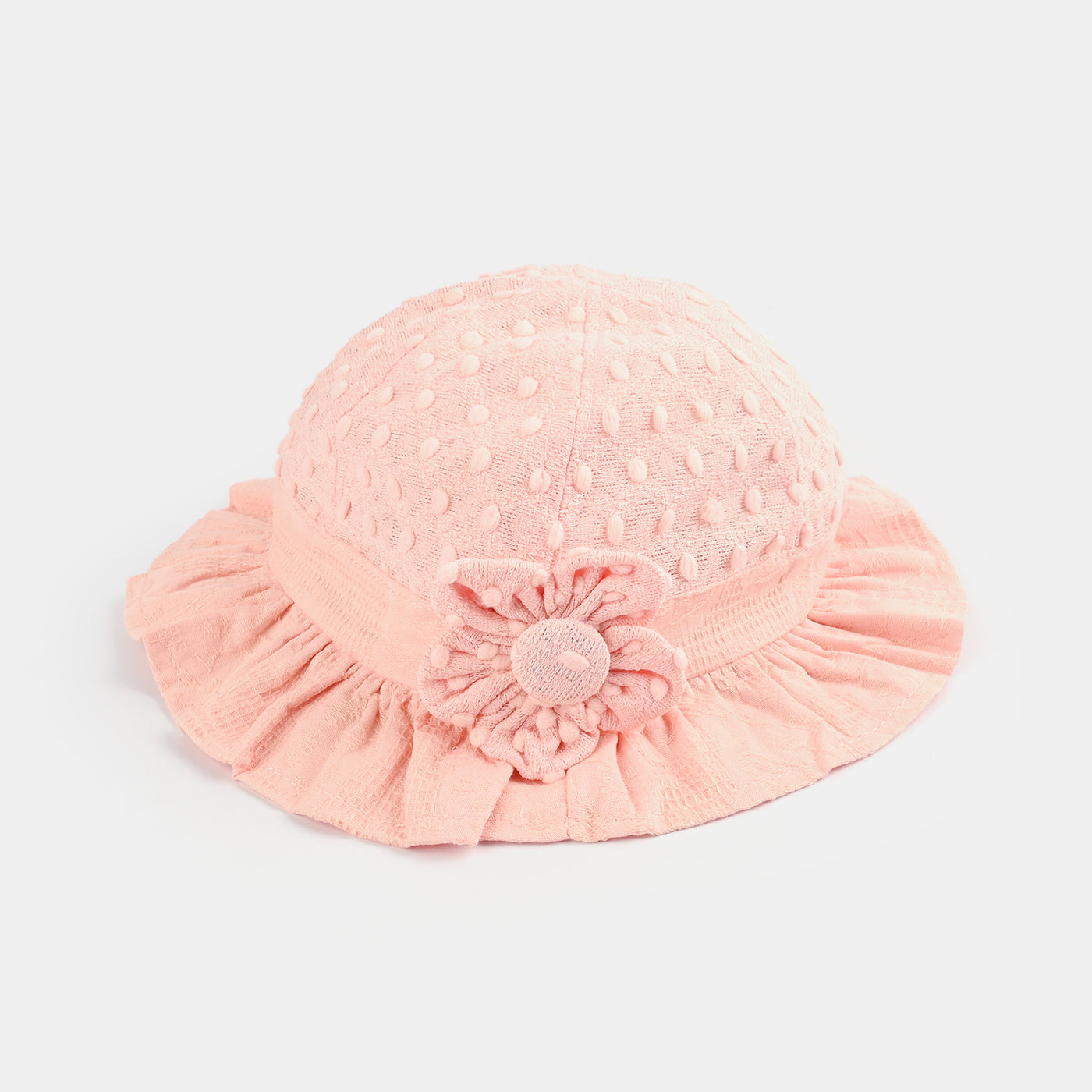 Baby Round Cap/Hat | 12M+ | Peach