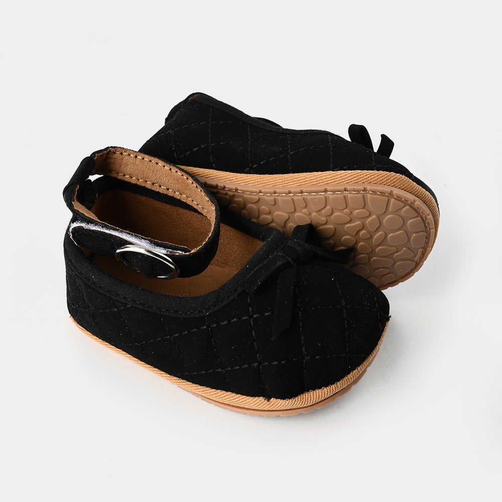 Baby Girl Shoes E148-BLACK