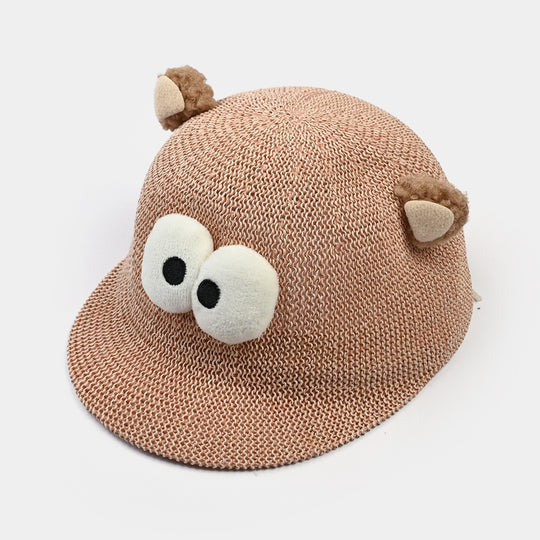Cute Baby Sun Round Cap/Hat with Elastic | 12M+