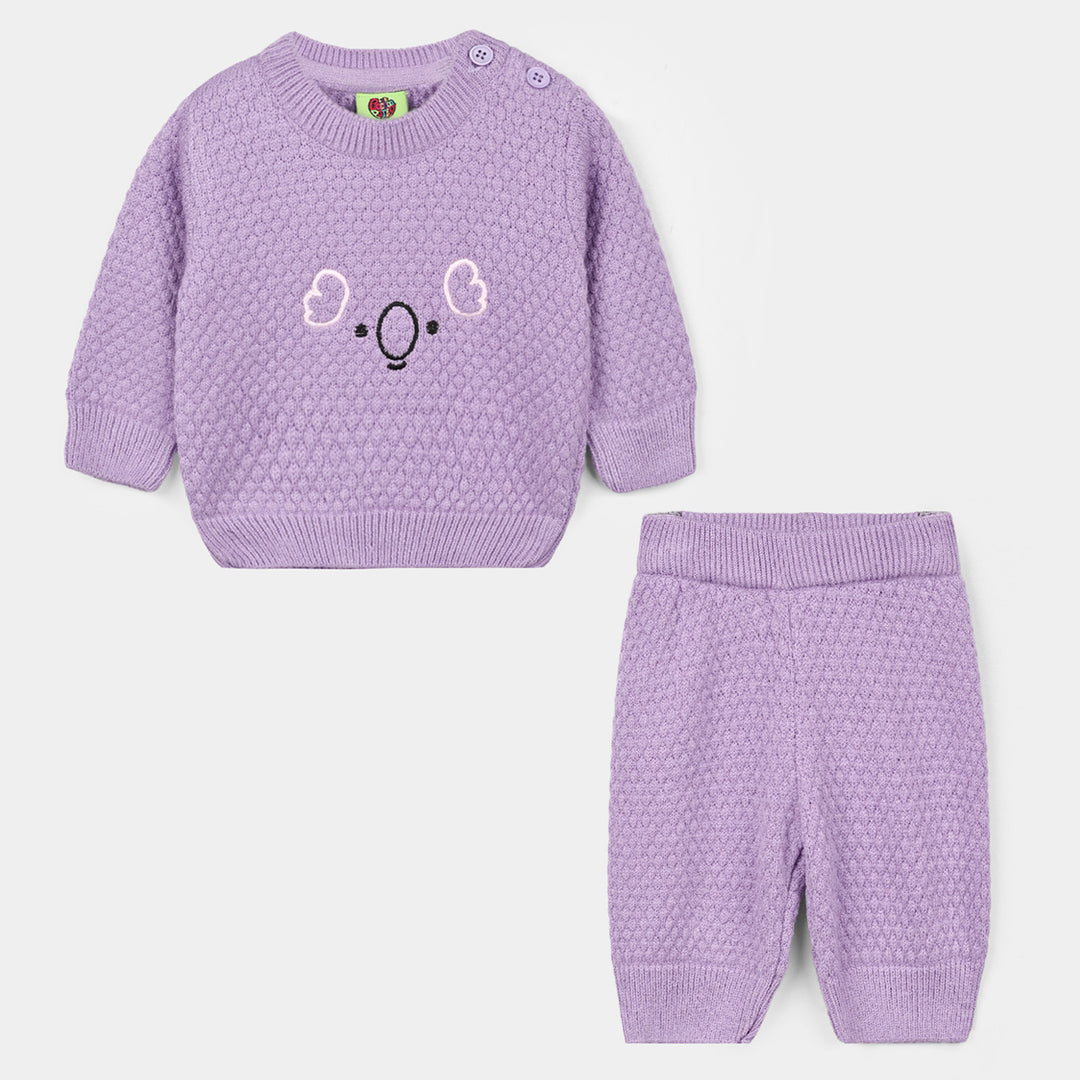 Infant Girls Acrylic Cord Set Eli-Purple