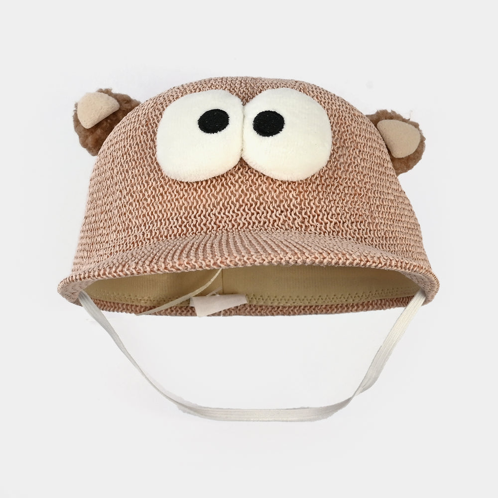 Cute Baby Sun Round Cap/Hat with Elastic | 12M+
