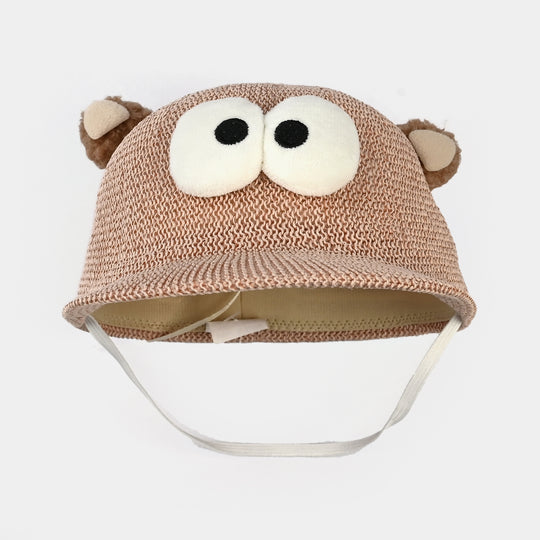 Cute Baby Sun Round Cap/Hat with Elastic | 12M+