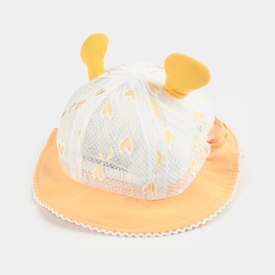 Baby Round Cap/Hat | 9M+ | Yellow