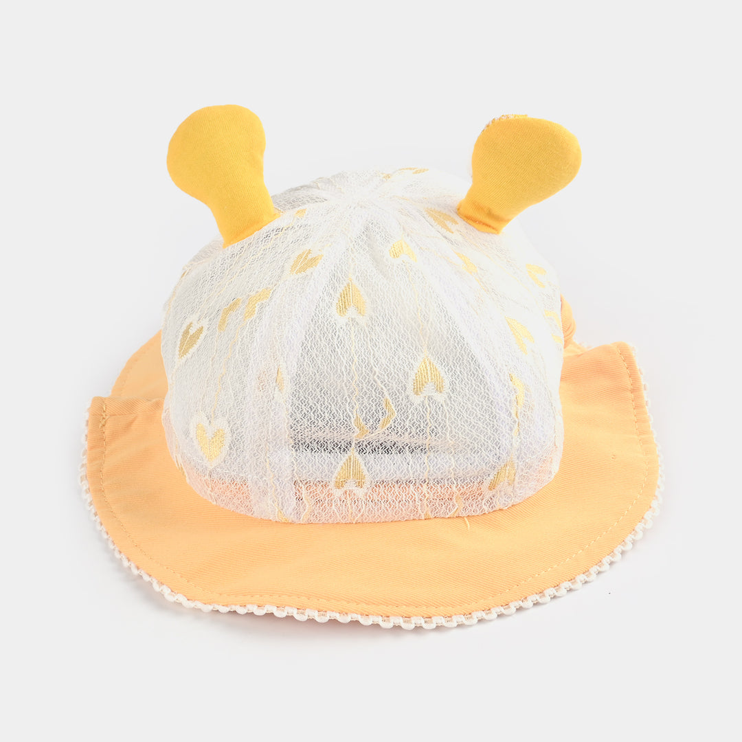 Baby Round Cap/Hat | 9M+ | Yellow