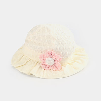 Baby Round Cap/Hat | 12M+ | Off White