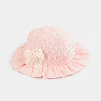 Baby Round Cap/Hat | 12M+ | Pink