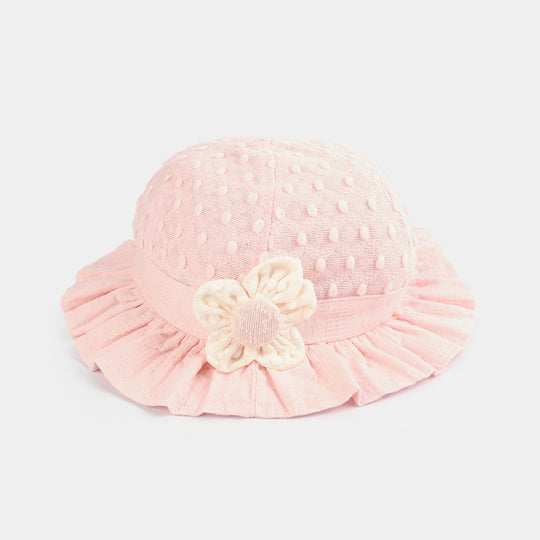 Baby Round Cap/Hat | 12M+ | Pink