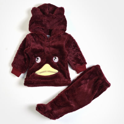 Infant Unisex Baby 2PC Suit Duck - Maroon