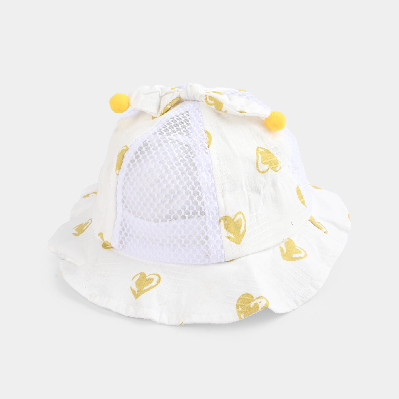 Baby Round Cap/Hat | 12M+ | White