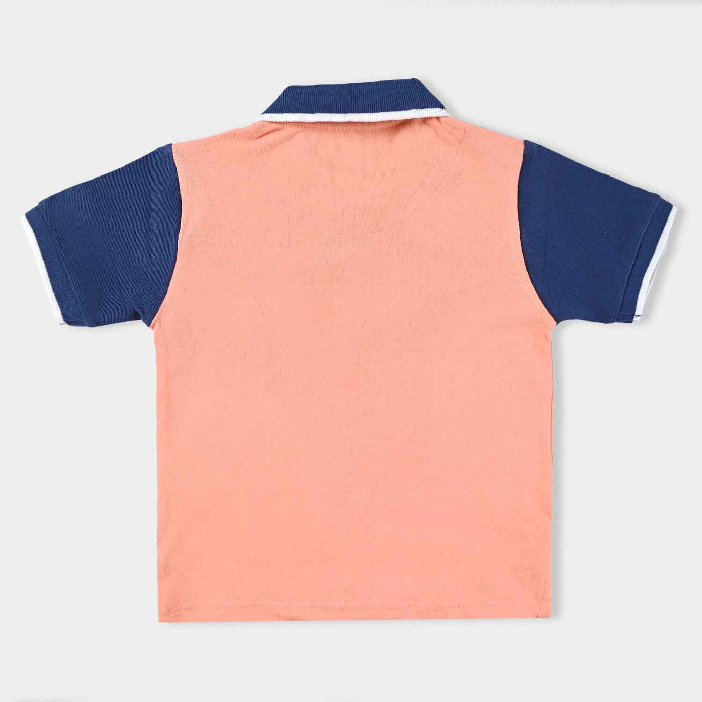 Infant Boys Cotton PK Polo Gluey  Peach