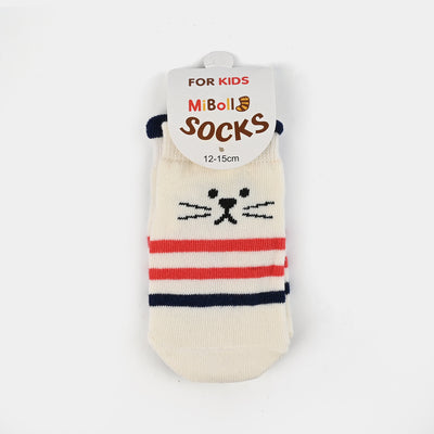 Boys Socks Anti Slip White | 12M+