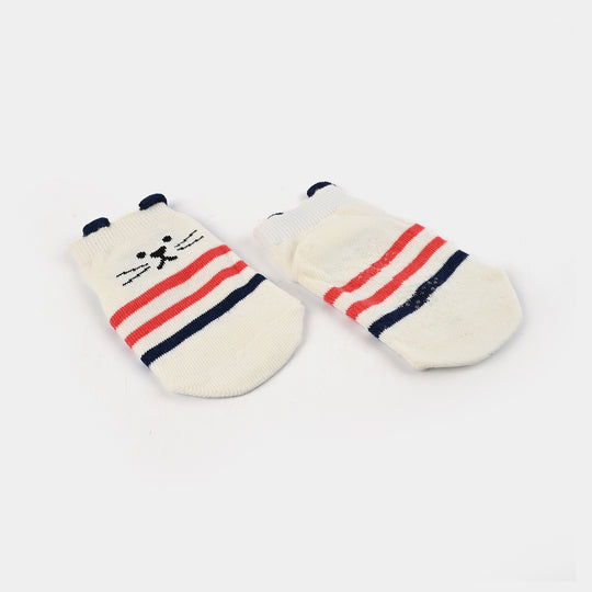 Boys Socks Anti Slip White | 12M+