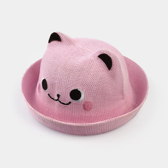 Cute Baby Straw Round Cap/Hat with Elastic | 12M+