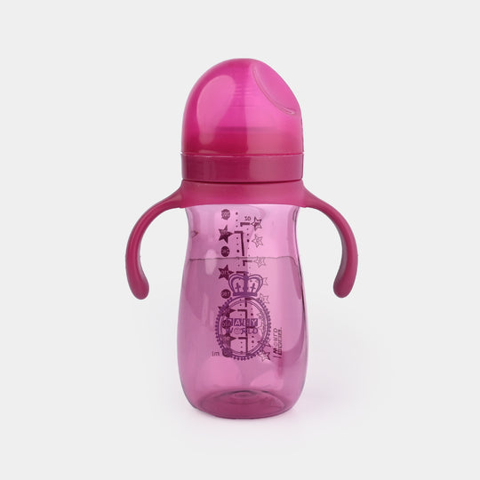 Tinted Wide Neck  Handle Bottle 10Oz 2046 Pink