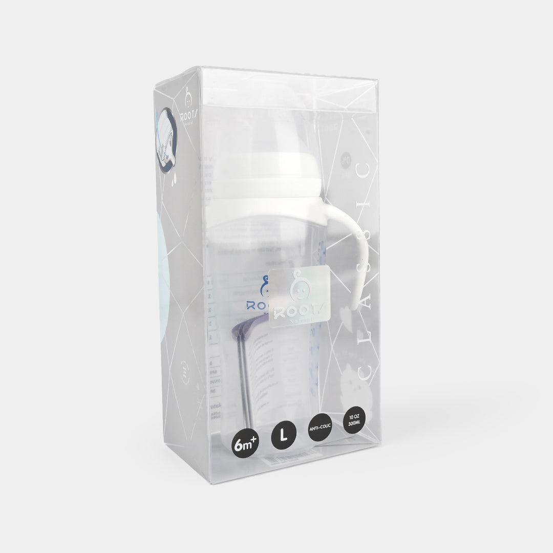 J1016-White Wide-Neck Baby Bottle 300ML/ 10 OZ