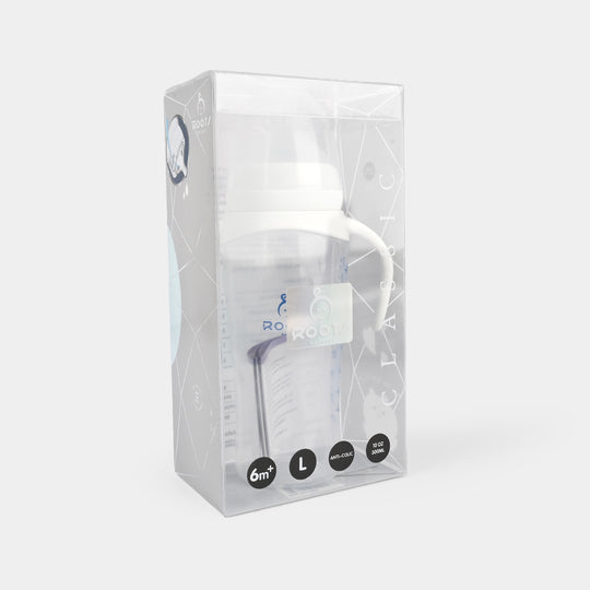 J1016-White Wide-Neck Baby Bottle 300ML/ 10 OZ