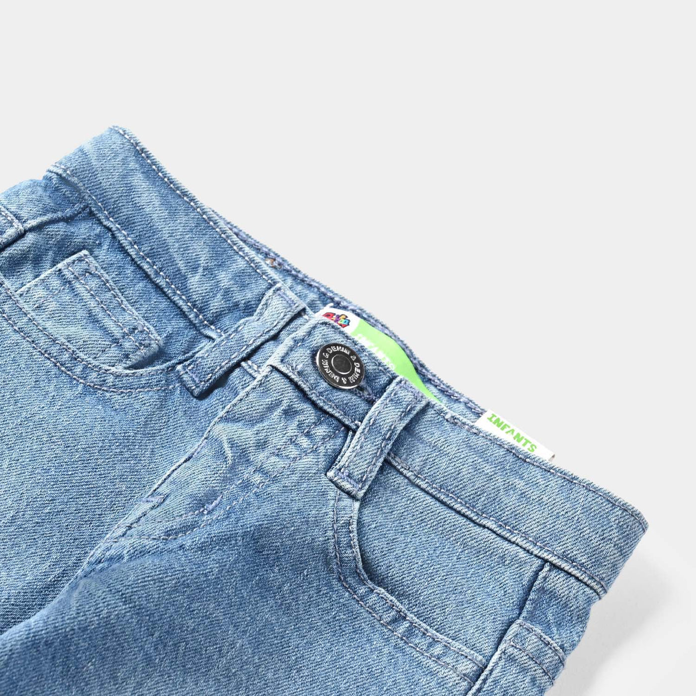 Infant Boys Denim Stretch Denim Pant Basic-LIGHT BLUE