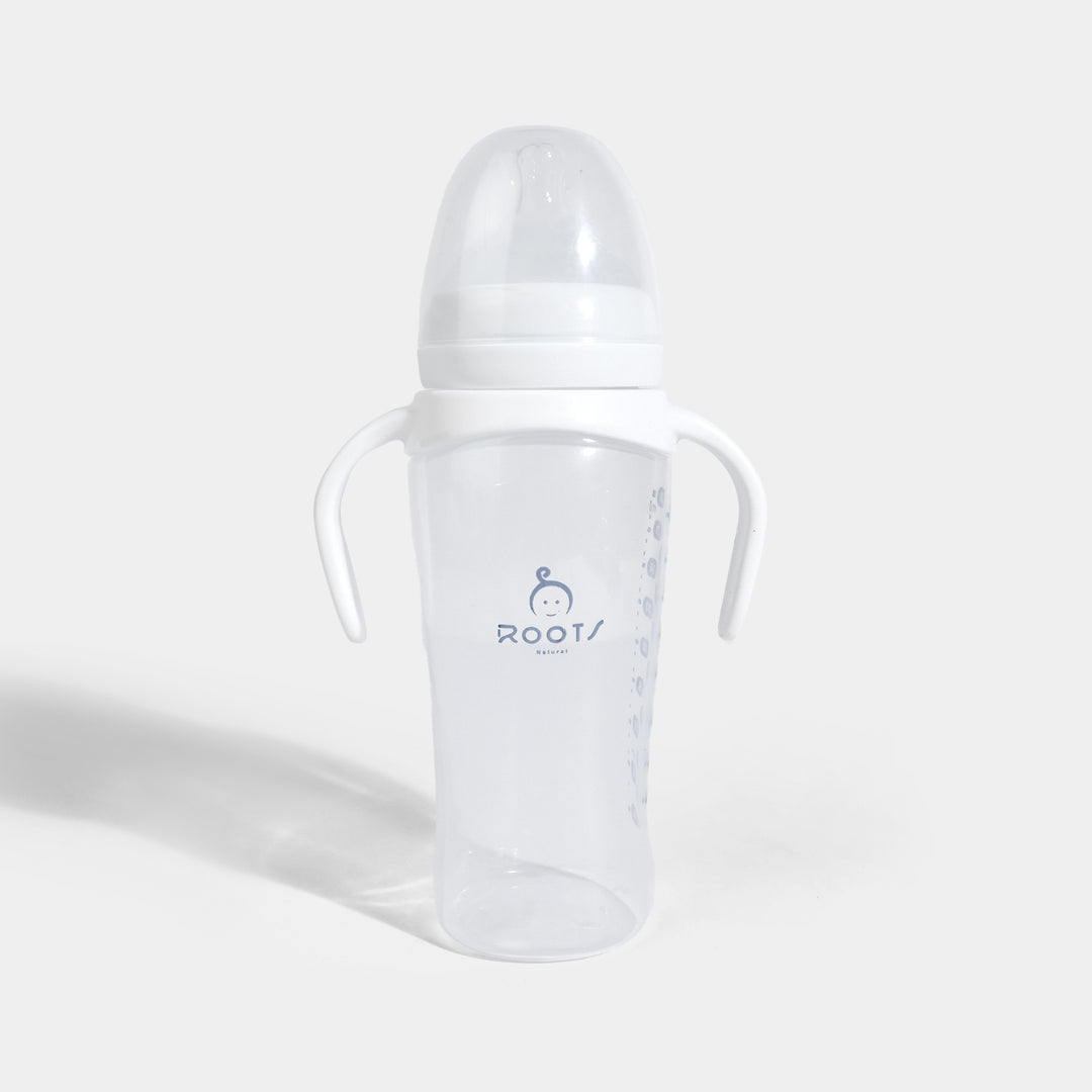 J1016-White Wide-Neck Baby Bottle 300ML/ 10 OZ
