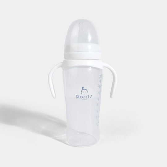 J1016-White Wide-Neck Baby Bottle 300ML/ 10 OZ