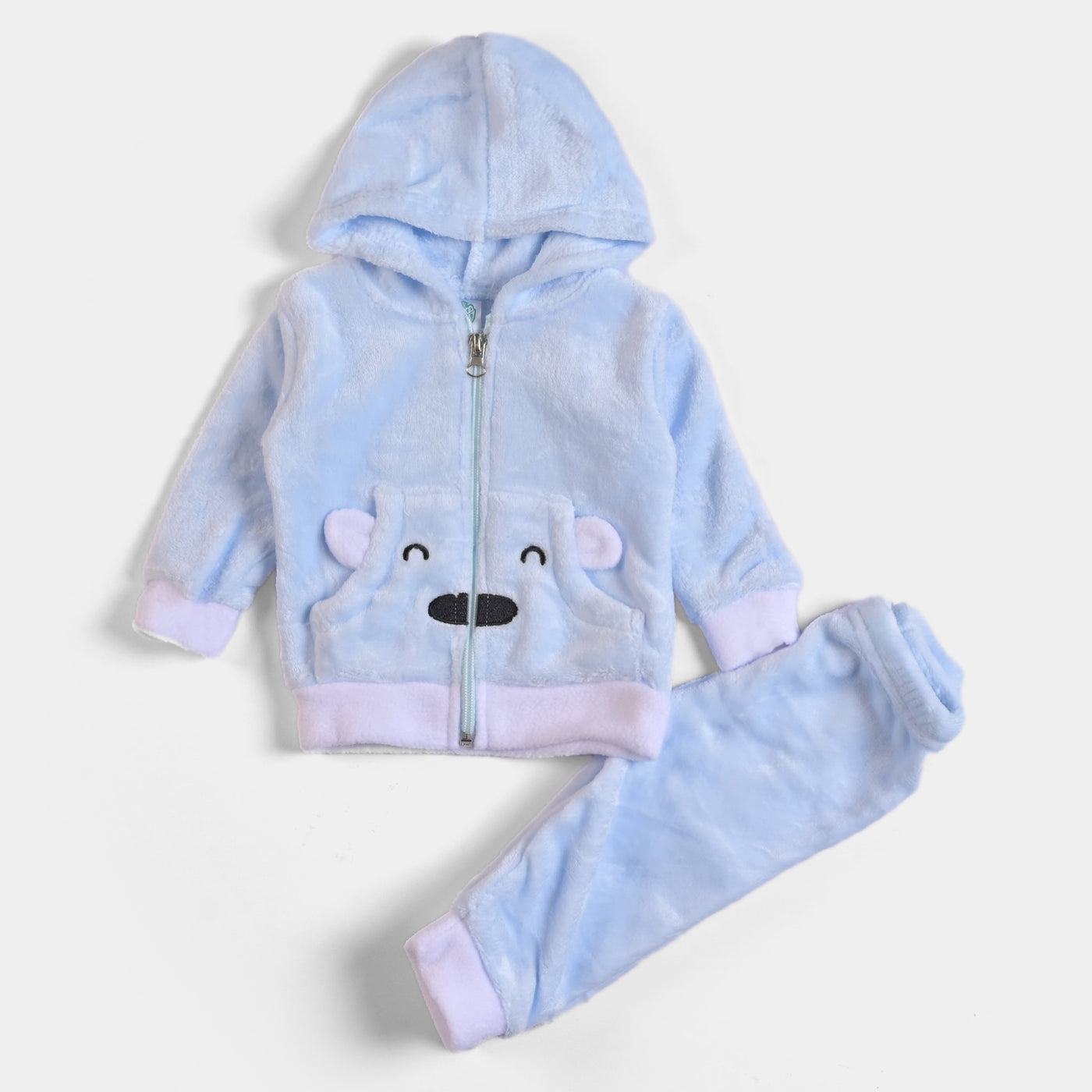 Infant Unisex Baby 2PC Suit Bear - Sky Blue