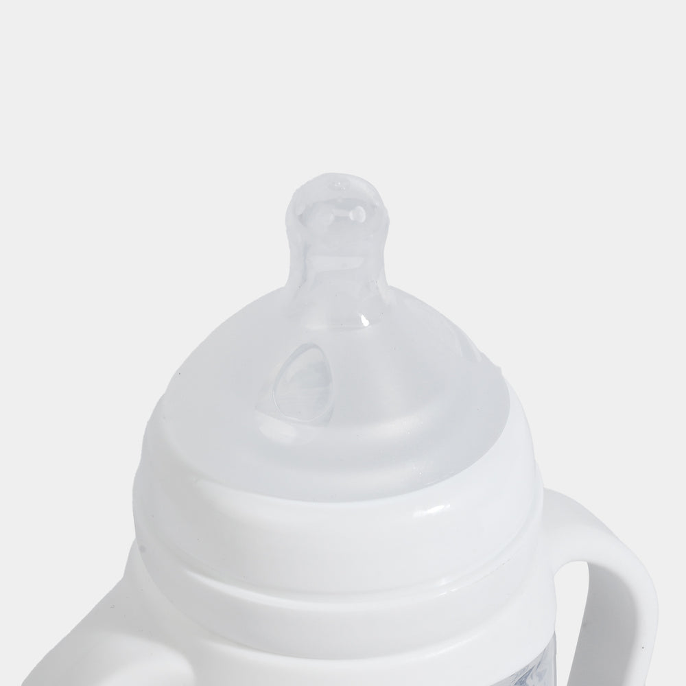 J1016-White Wide-Neck Baby Bottle 300ML/ 10 OZ