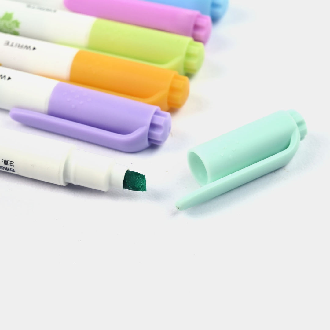 Bairida Liquid-Control Highlighters – 6-Color Pastel Set