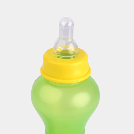 Feeding Bottle with Rattle Hood 8Oz 8042 Green