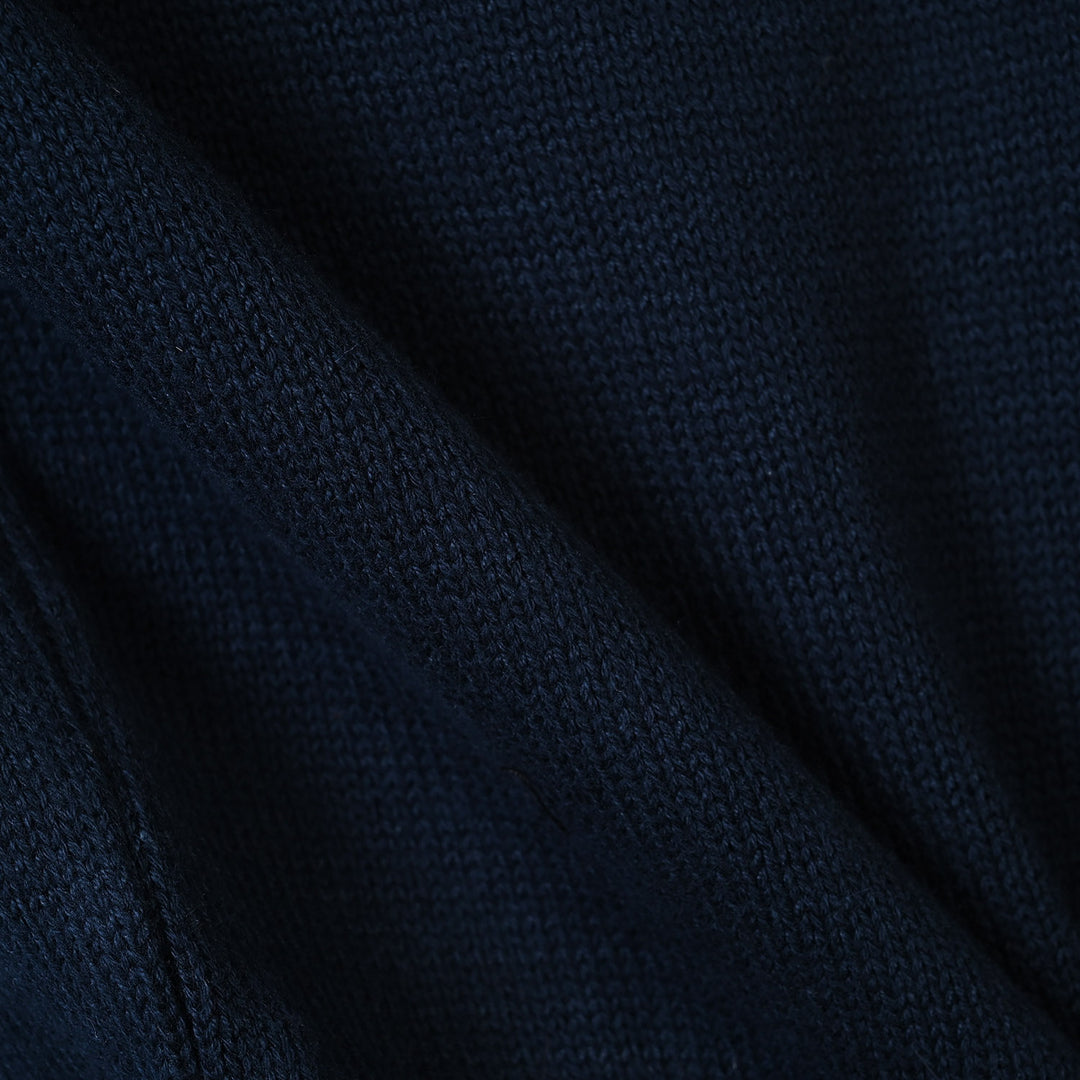Girls Acrylic Sweater Bow Studs-NAVY