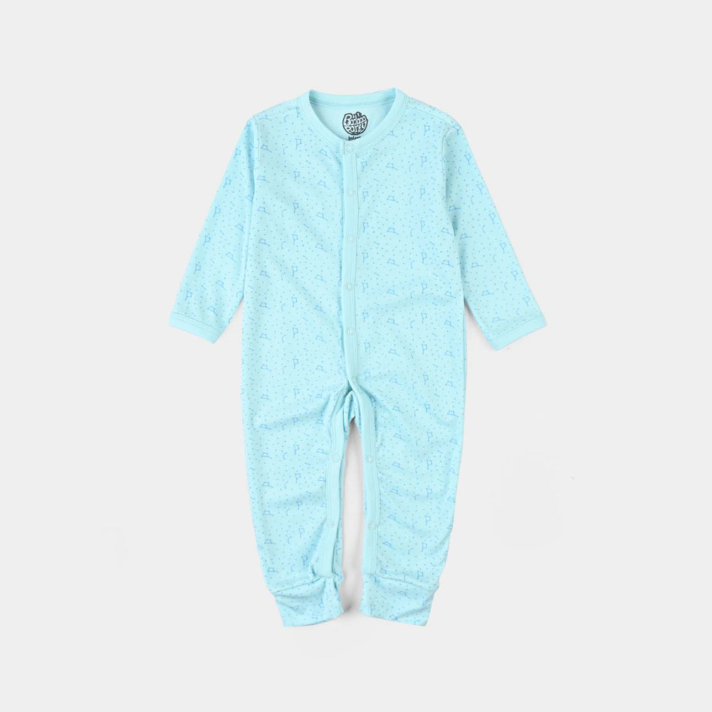 Pack Of 3 Infant Unisex Cotton Romper Blue Rocket