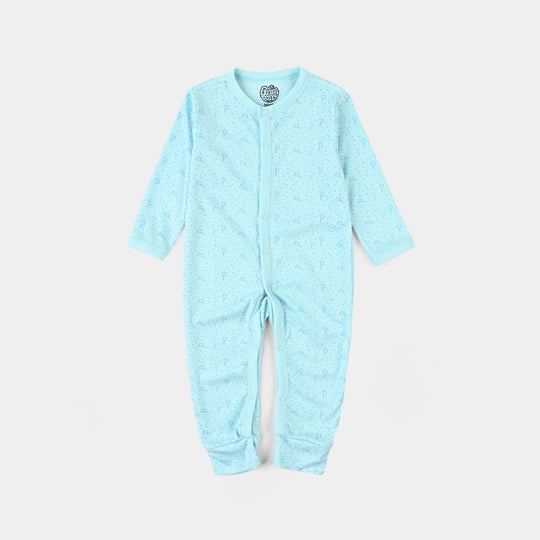 Pack Of 3 Infant Unisex Cotton Romper Blue Rocket