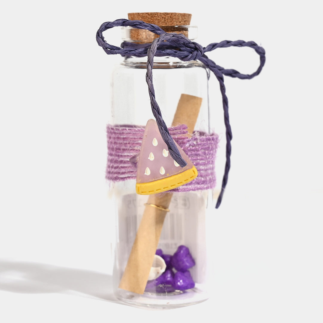 Charming Mini Glass Message Bottle