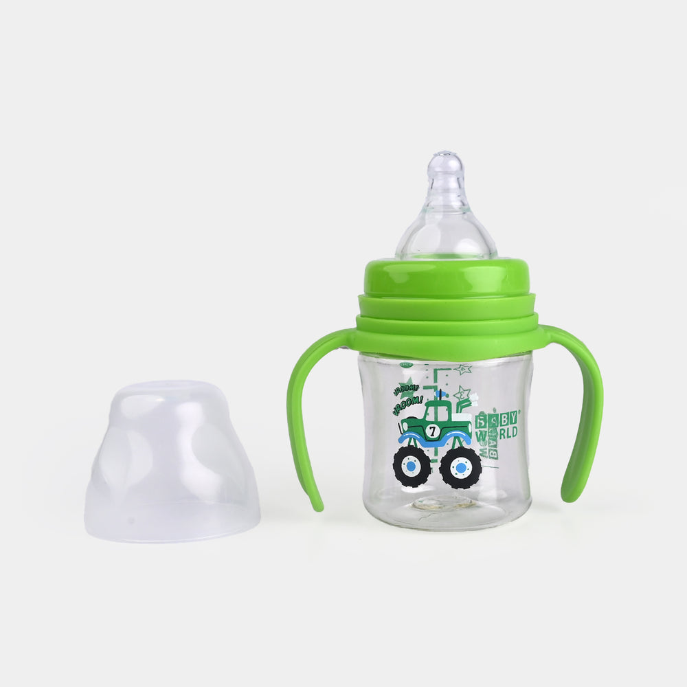 Wide Neck Bottle with Handle 120Ml | 2007 Green