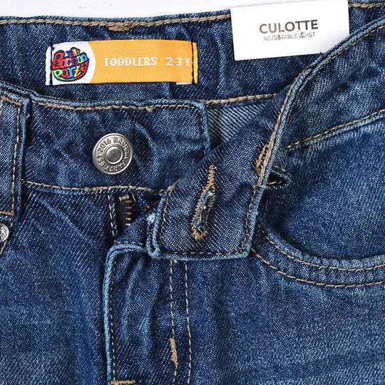 Girls Denim rigid Pant Big Bows-LT.Blue