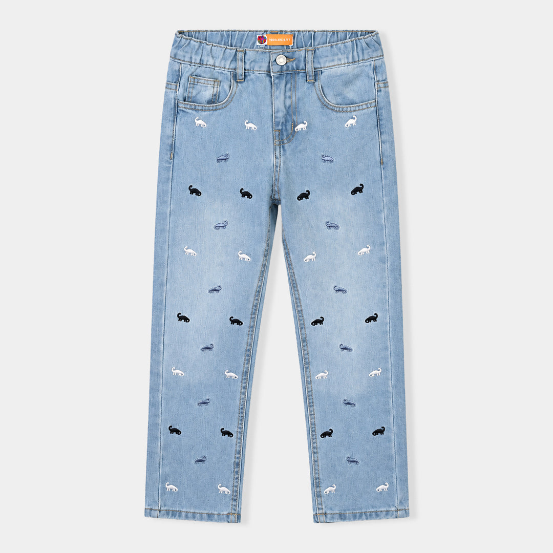 Boys Denim Stretch Pant Dino-LT.Blue