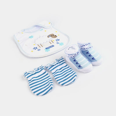 Baby Socks & Bib & Mittens Set | 3PCs