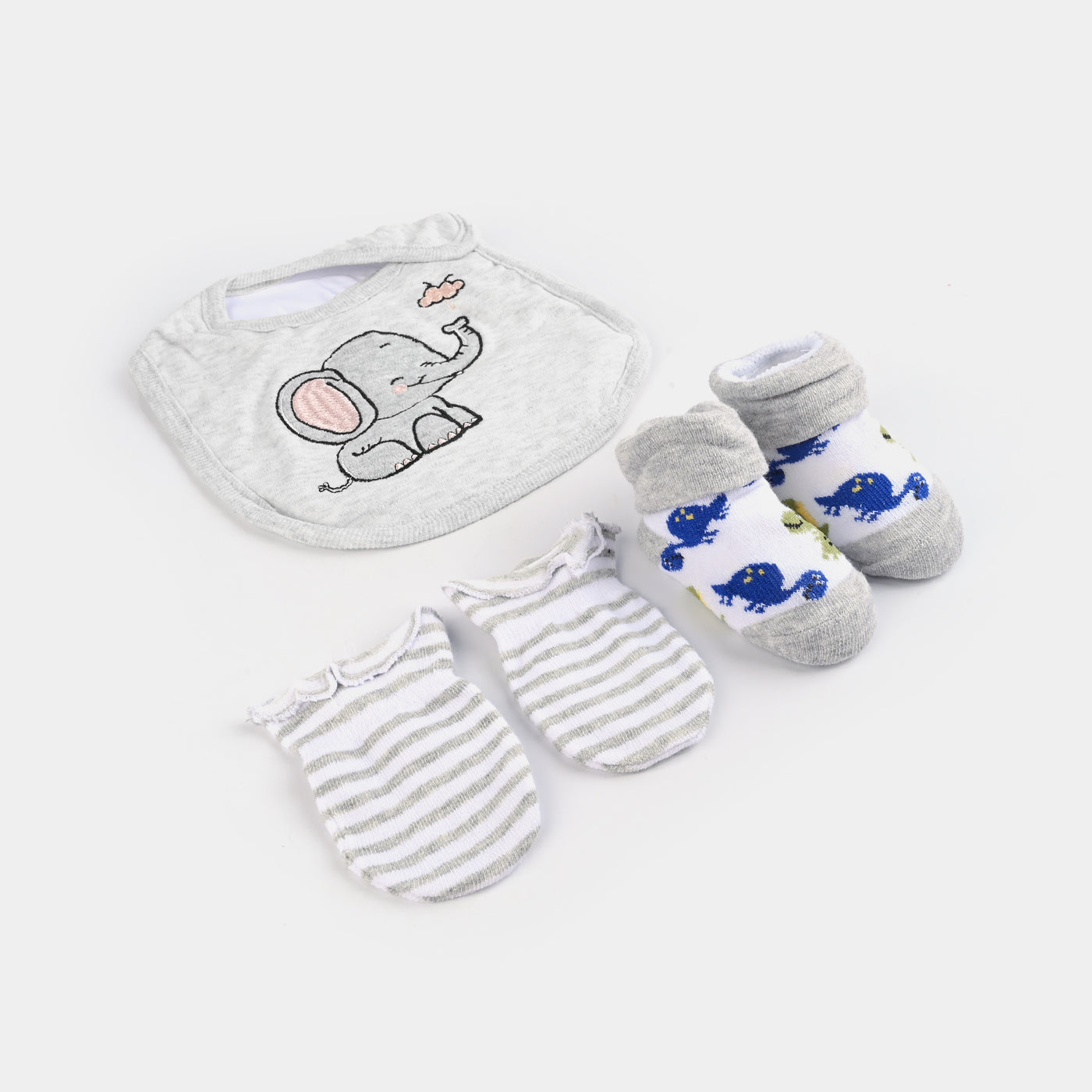 Baby Socks & Bib & Mittens Set | 3PCs