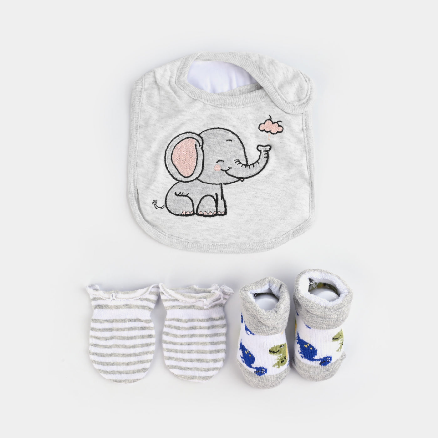 Baby Socks & Bib & Mittens Set | 3PCs