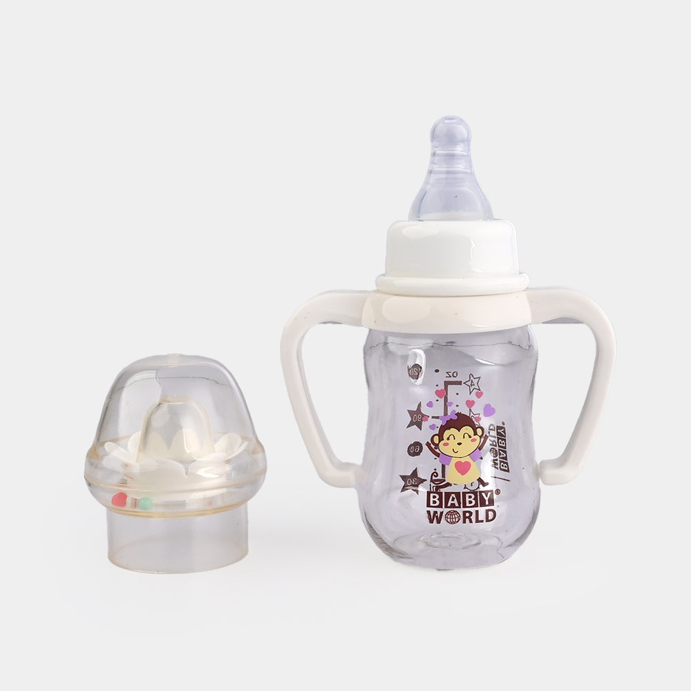 Standard Neck 250ml Bottle W/Rattle Cap 2017 White