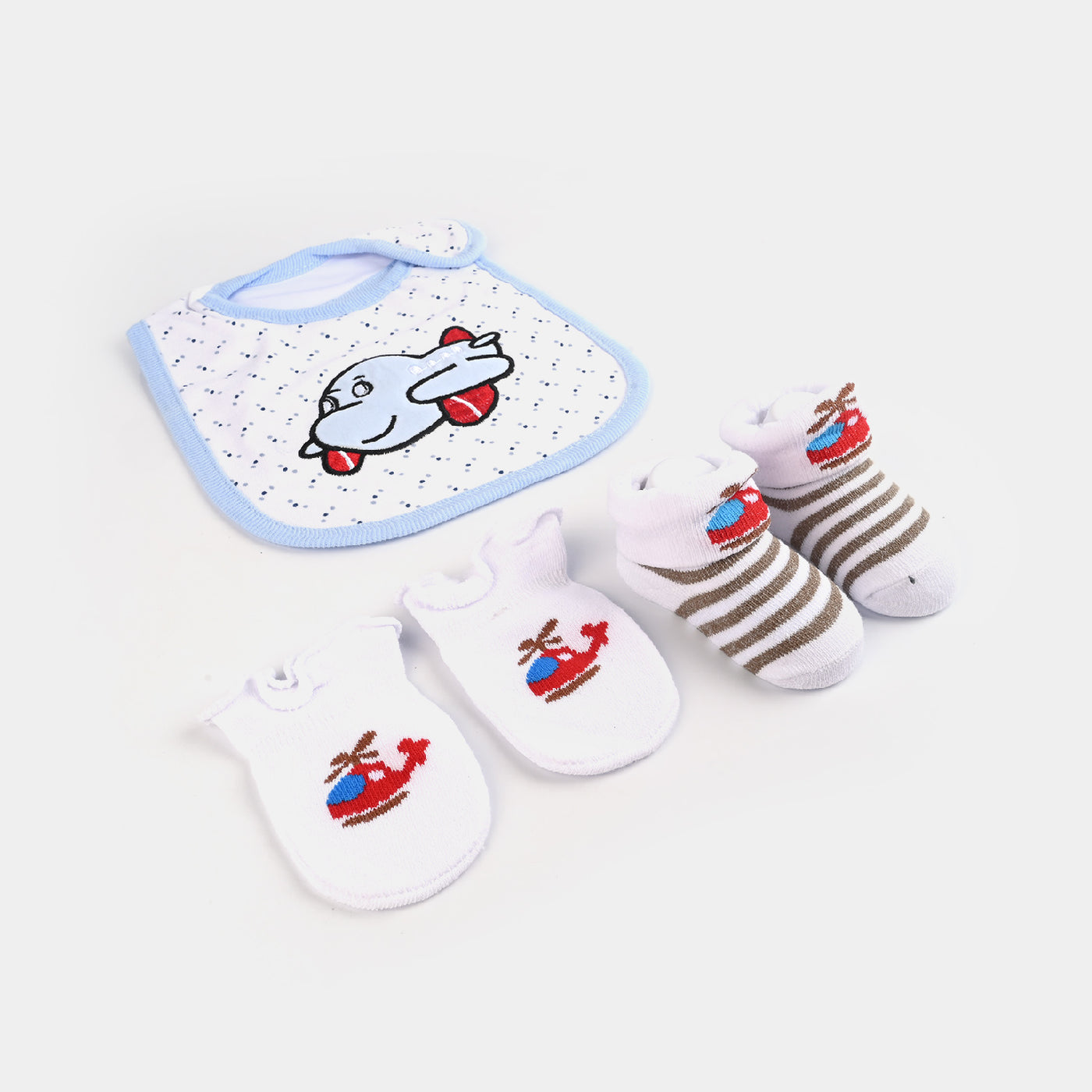 Baby Socks & Bib & Mittens Set | 3PCs