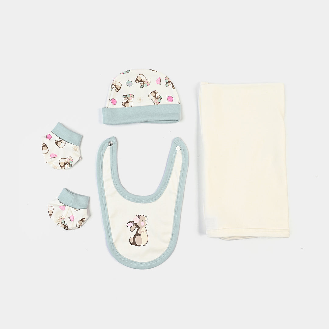 Infant Girls Cotton Interlock 8PCS Set-Mint /Cream