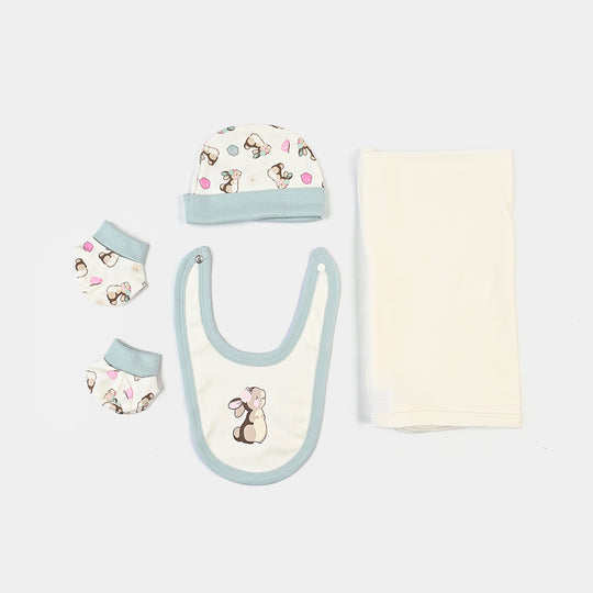 Infant Girls Cotton Interlock 8PCS Set-Mint /Cream