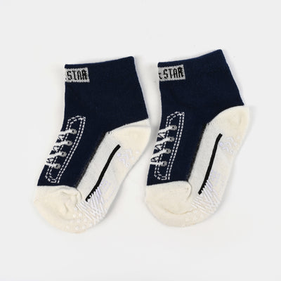 Socks Anti Slip Black & White | 2Y+