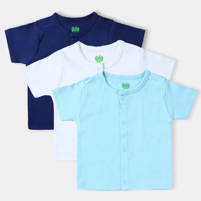 Pack OF 3 Infant Boys Cotton Interlock Cardigan Set