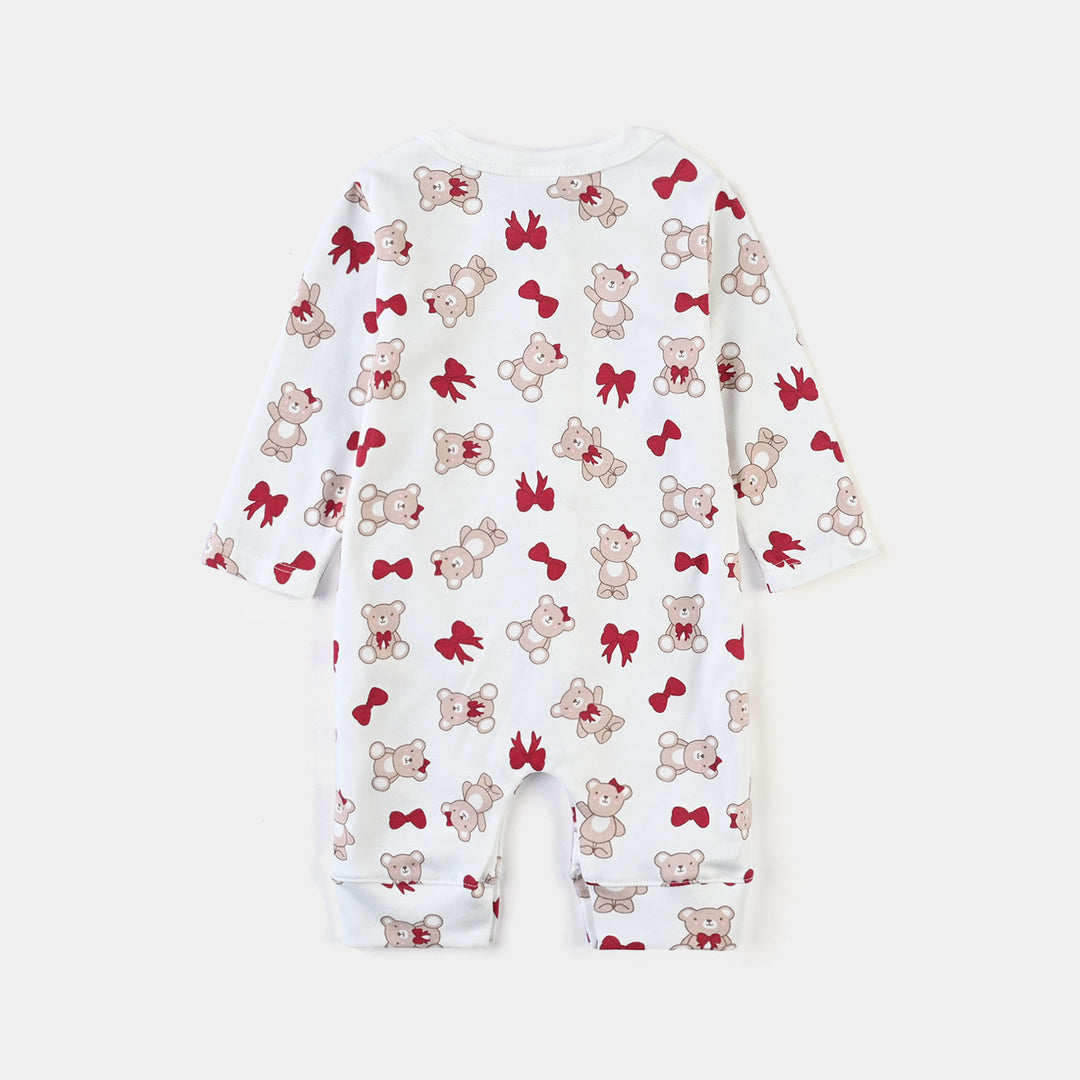 Infant Girls Cotton Interlock Set 5 PCS-Red/White