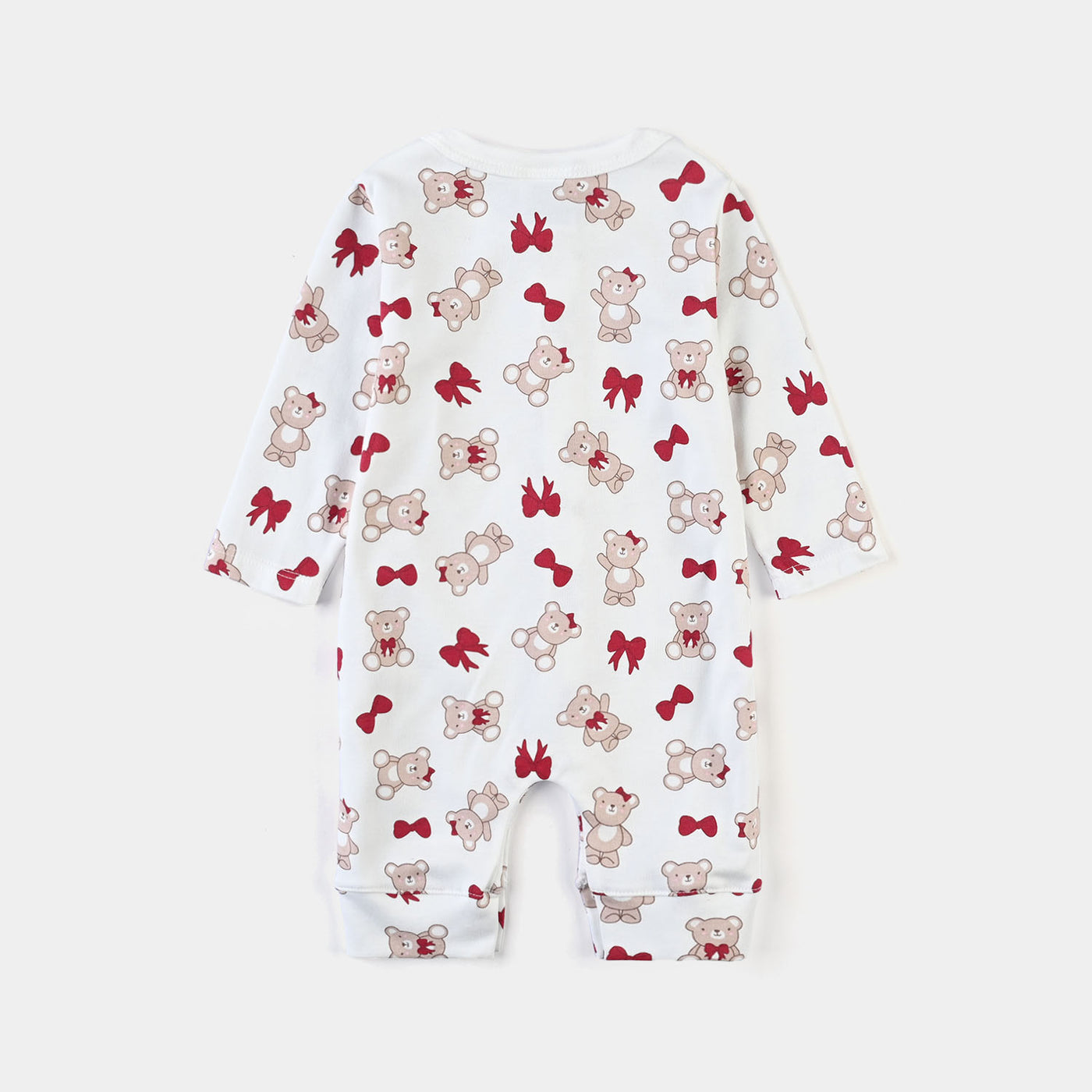 Infant Girls Cotton Interlock Set 5 PCS-Red/White