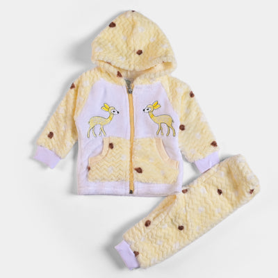 Infant Unisex Baby 2PC Suit Deer - Cream