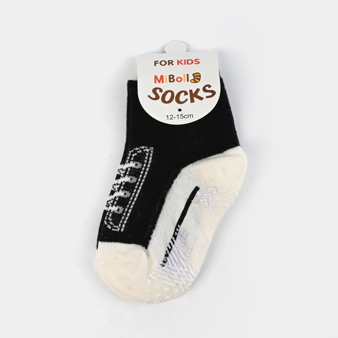 Socks Anti Slip Black & White | 2Y+