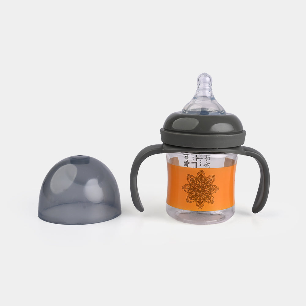 Wide Neck Feeder Bottle with Handle 5Oz 2041 Grey