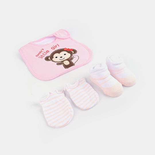 Baby Socks & Bib & Mittens Set | 3PCs